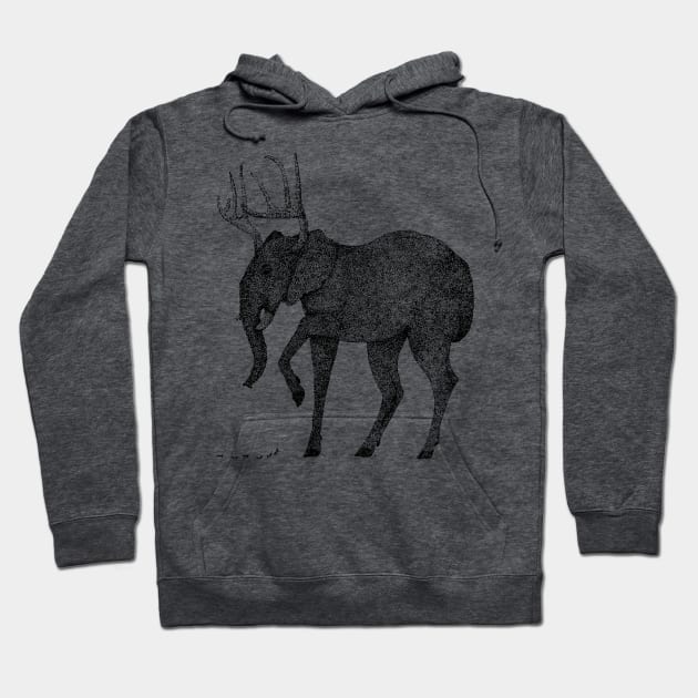 Elephant-deer hybrid Hoodie by estevez-artista